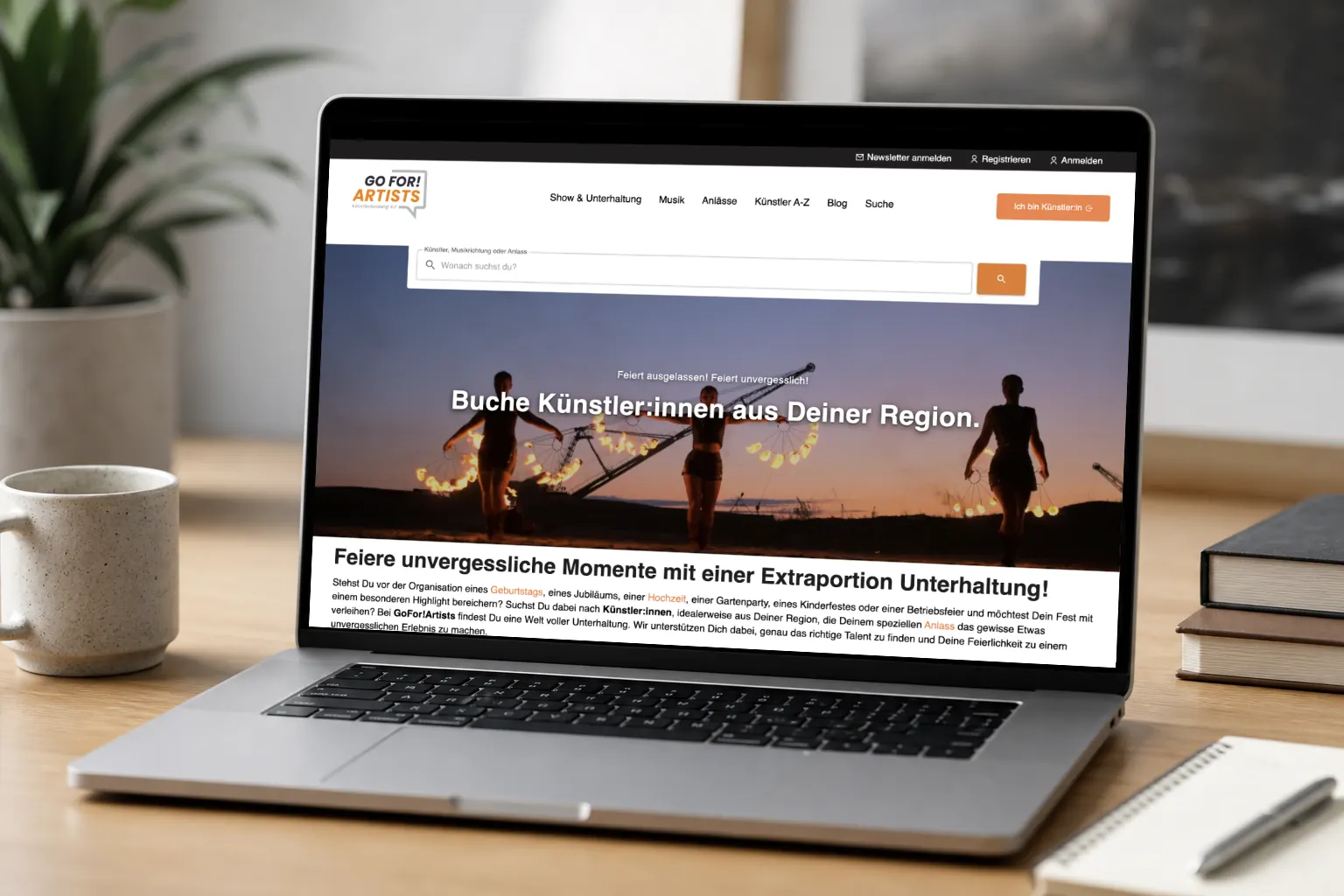 GoFor!Artists Booking-Plattform für Künstler